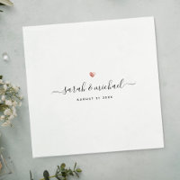Modern Custom Elegant Script Calligraphy Wedding N