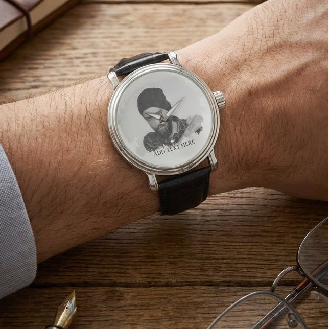 Modern Custom Etched Photo Effect Watch (Creator Uploaded)