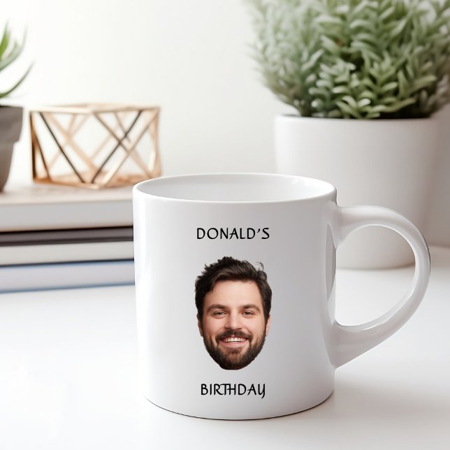 Modern Custom Face Funny Birthday Party Group  Coffee Mug (Creator Uploaded)