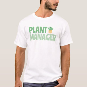 Modern Custom Funny Gardening Text Green T-Shirt