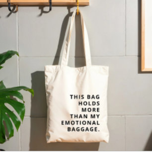 Modern Custom Funny Trendy Text Black Tote Bag