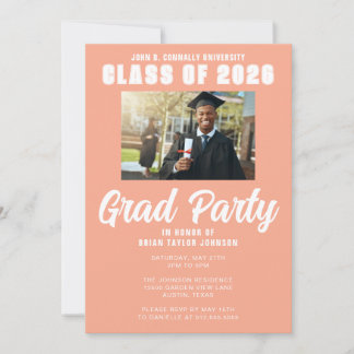Modern Custom Graduate Invitation