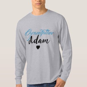 Modern Custom Grandfather Name - Personalised T-Shirt