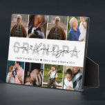 Modern Custom GRANDPA Father’s Day Photo Collage Plaque<br><div class="desc">A photo keepsake gift for your GRANDPA featuring a modern cool font of GRANDPA overlayed with soft handwritten heart script saying “we love you”. It has 8 photos and a text you can personalise. Perfect as a gift for Father’s Day or even holidays. ( Photo courtesy of Kelly Sikkema and...</div>