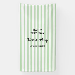 Modern Custom Happy Birthday First Birthday Party Banner