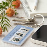 Modern Custom I Love You Mum | 3 Photo Keychain<br><div class="desc">Ths stylish modern double sided, 3 photo key ring is the perfect gift for your mum, step mum or grandma for mothers day. The keychain features the text 'I LOVE YOU MOM, LOTS OF LOVE, HUGS & KISSES XOXOXO', plus 3 of your favourite family pictures. The text is all easily...</div>