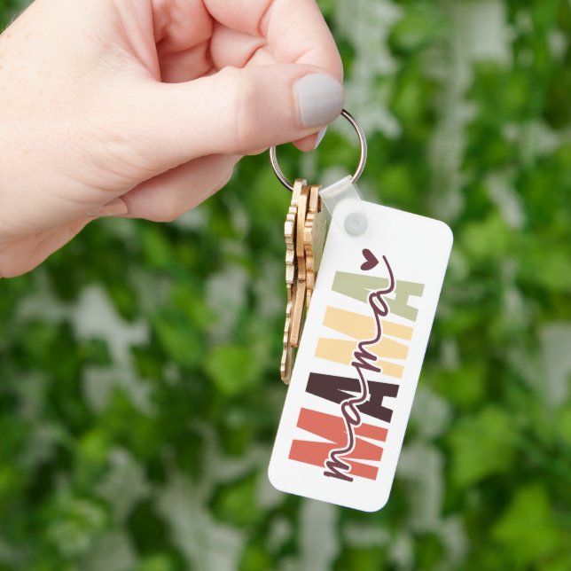 Modern Custom Keychain for Mother’s Day Mum Mama (Hand)