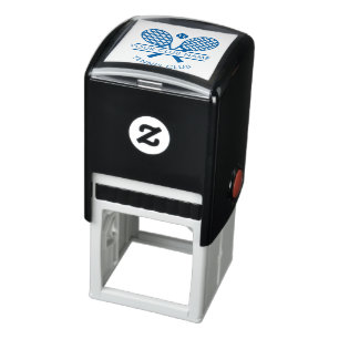 Modern Custom Lawn Tennis Club Name Self-inking Stamp
