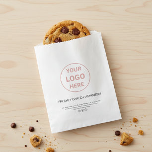 Modern Custom Logo Bakery Paper Bag
