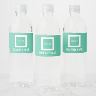 Modern Custom Logo Company Name Water Bottle Label
