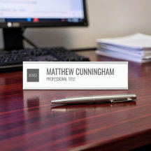 Modern Custom Logo Employee Name Job Title