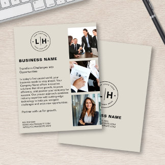 Modern Custom Logo Photo Business Flyer