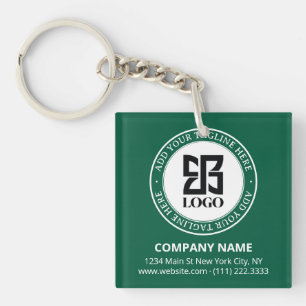 Modern Custom Logo QR Code Business Promotional Key Ring
