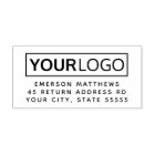 Modern custom logo return address or text