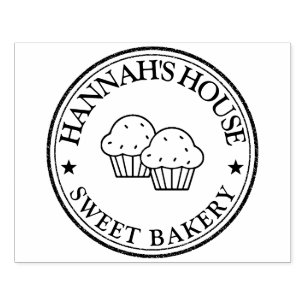 Modern Custom Logo Rubber Stamp