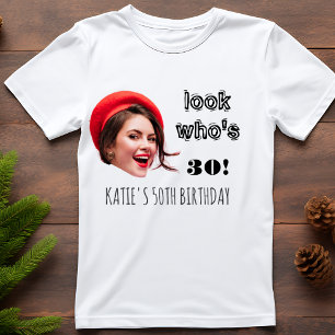 Modern Custom Look Who's 50 Birthday Funny 50th Tri-Blend Shirt