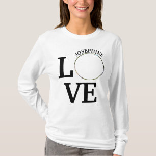 Modern Custom love photo template T-Shirt