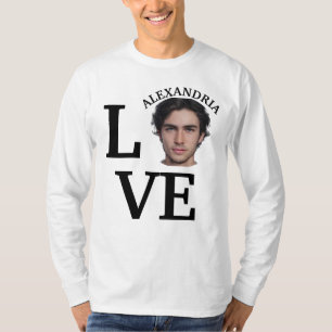 Modern Custom love photo template T-Shirt