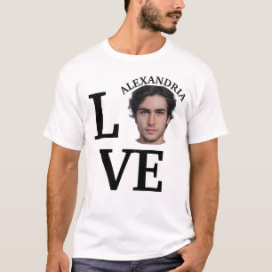 Modern Custom love photo template T-Shirt