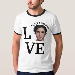 Modern Custom love photo template T-Shirt