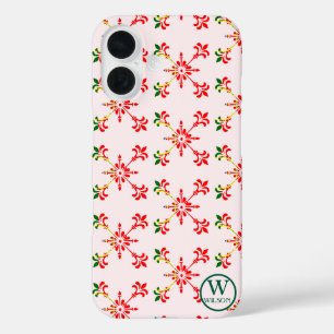Modern Custom Monogram Name Portugal Tradition Cas iPhone 16 Case