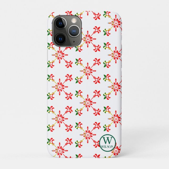 Modern Custom Monogram Name Portugal Tradition Case-Mate iPhone Case (Back)