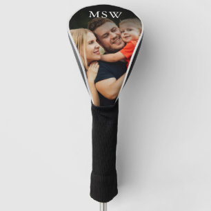Modern Custom Monogram Photo Golf Head Cover