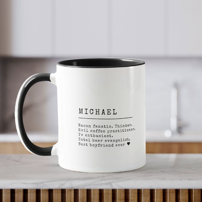  Modern Custom Name Definition Cool Typewriter Mug (Creator Uploaded)
