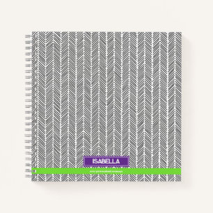 Modern Custom Name   Personalised Travel Notebook
