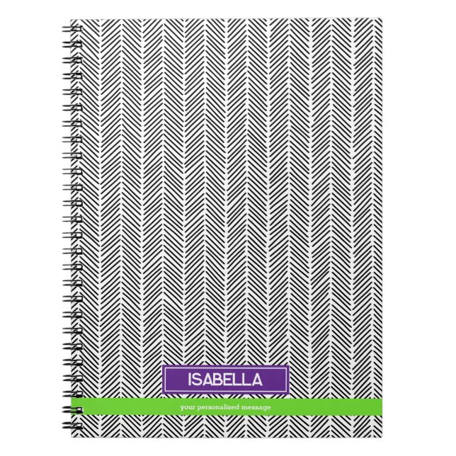  Modern Custom Name | Personalised Travel Notebook (Front)