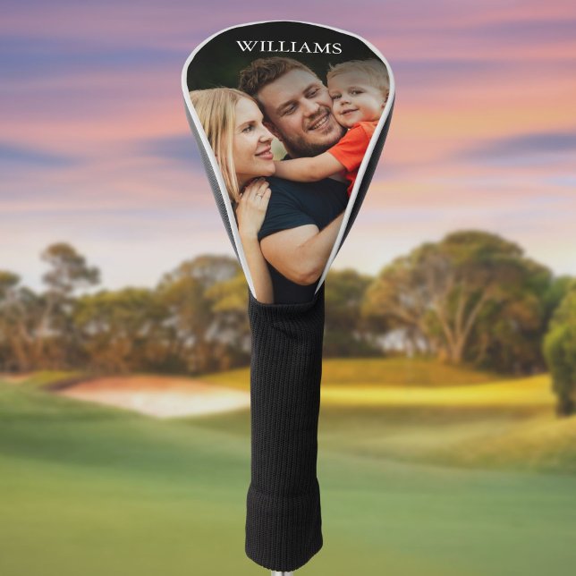 Modern Custom Name Photo  Golf Head Cover (Modern Custom Name Photo Golf Head Cover)