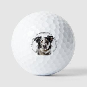 Modern Custom Pet Dog Photo Golf Balls