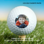 Modern Custom Photo Golf Balls<br><div class="desc">Surprise your favorite Golfer and Golf Lover with these super cute photo custom golf balls and matching golf accessories. Customize these golf balls with your favorite photo, perfect for the golf dad or golf mom for fathers day, mothers day, christmas and birthdays! COPYRIGHT © 2020 Judy Burrows, Black Dog Art...</div>