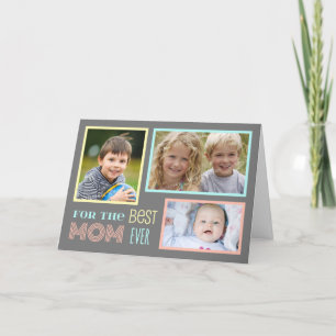 Modern Custom Photo Happy Mother's Day Card