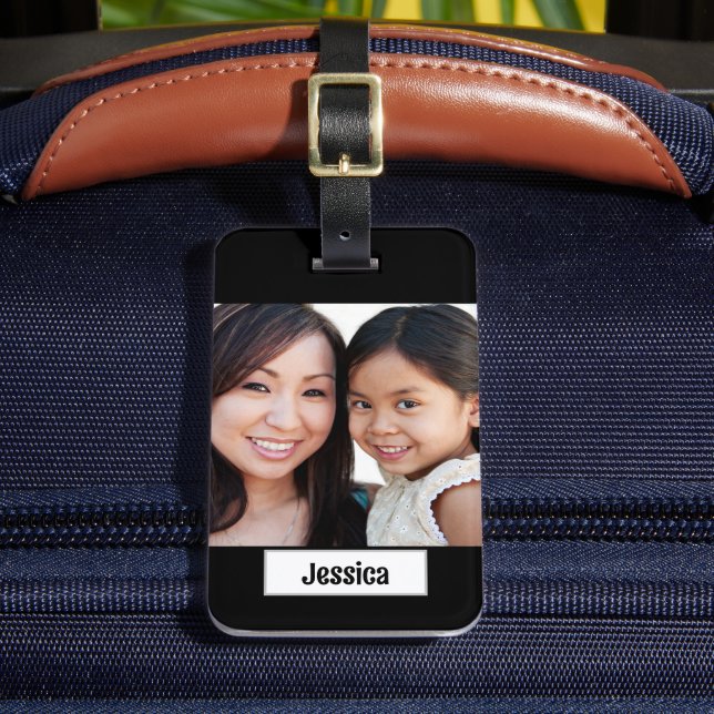 Modern Custom Photo Luggage Tag (Front Insitu 2)