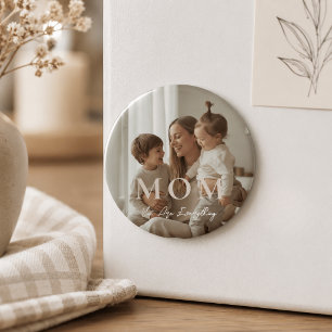 Modern Custom Photo MOM Mothers Day Magnet