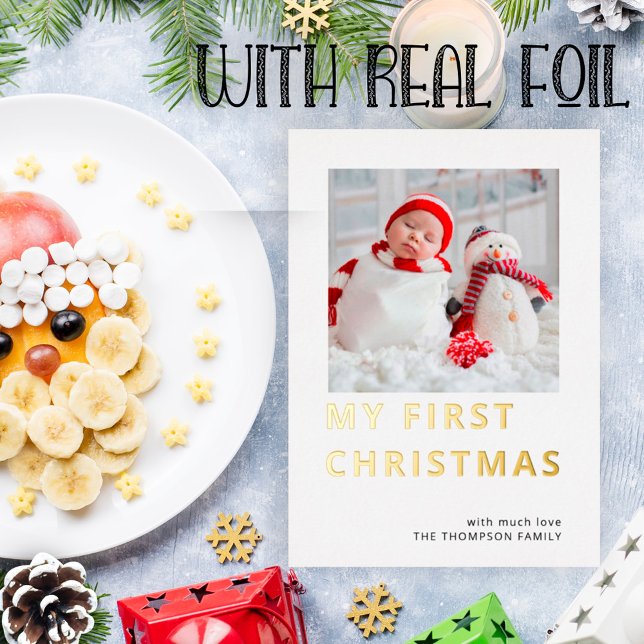 Modern Custom Photo My First Christmas (Creator Uploaded)