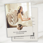 Modern Custom Photo QR Photographer Business Flyer<br><div class="desc">Create a professional and modern business flyer with two custom photos on the front and personalised details, plus a scannable QR code on the back for easy networking. Ideal for interior designers, photographers, artists, fashion designers, and other creative professionals looking to make a lasting impression. Grow your business with personalised...</div>