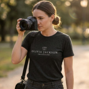 Modern Custom Photographer Name   Photography Love Tri-Blend Shirt