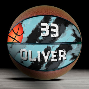 Modern Custom Player Name & Number Keepsake Basketball