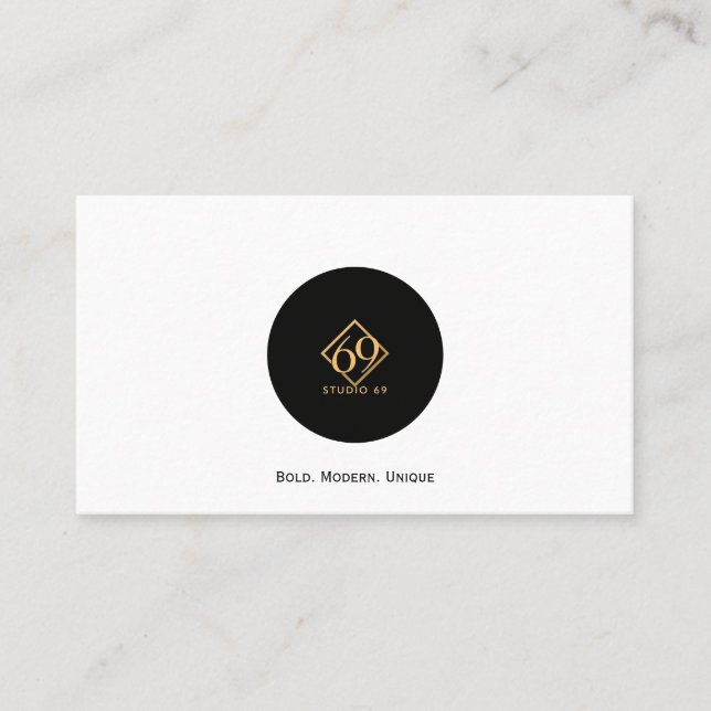 Modern Custom QR Code Business Card (Front)