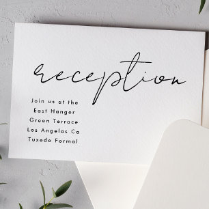 Modern Custom Rehearsal Dinner Wedding Reception Invitation