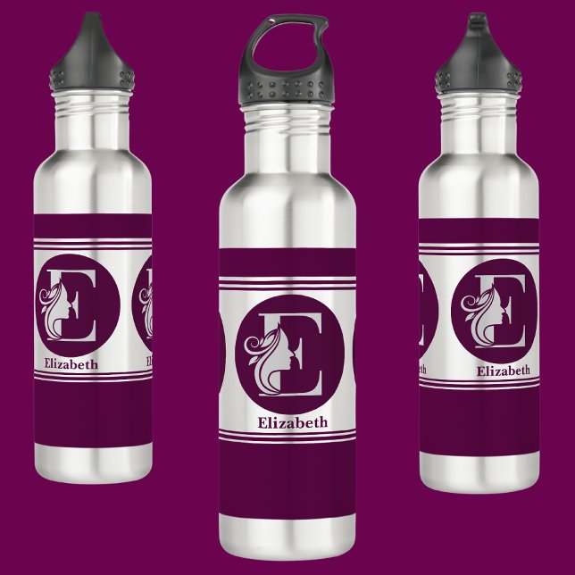 Modern Custom Stylish Name Monogram Letter (E) 710 Ml Water Bottle (Creator Uploaded)