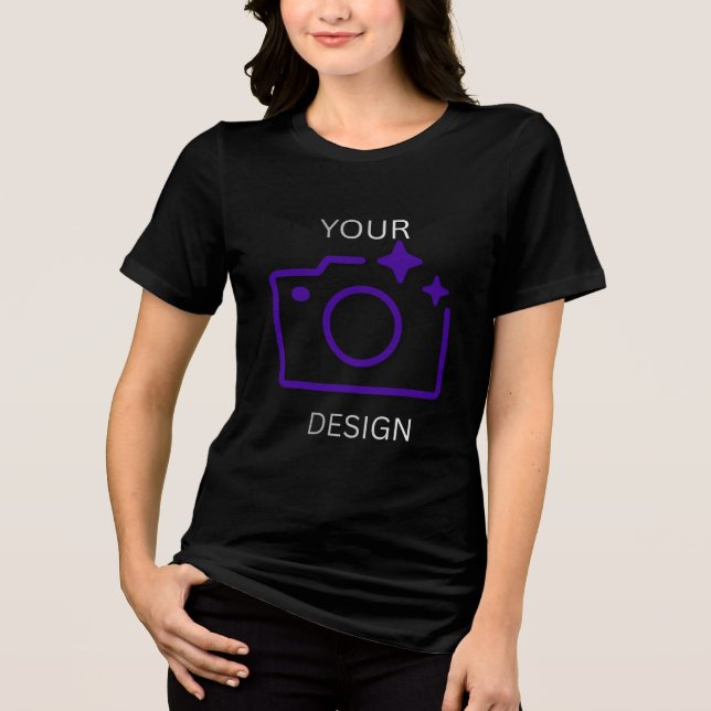Modern custom tshirt with image (Front)