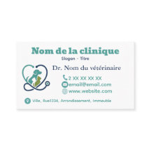Modern Custom Veterinary Business Card