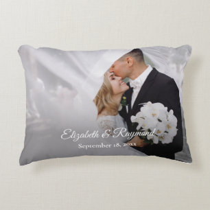 Modern Custom Wedding Photo Decorative Cushion