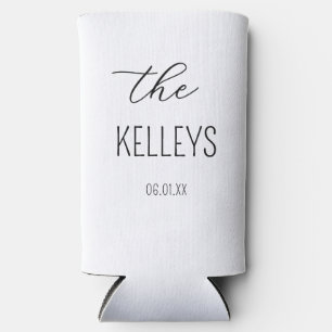 Modern Custom Wedding Wedding Favours Beer Holder Seltzer Can Cooler
