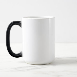 Modern Custom white simple Design Add Photo /Text Magic Mug