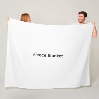 Modern Custom with Your Photo or Text Fleece Blanket