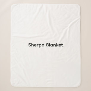 Modern Custom with Your Photo or Text Sherpa Blanket